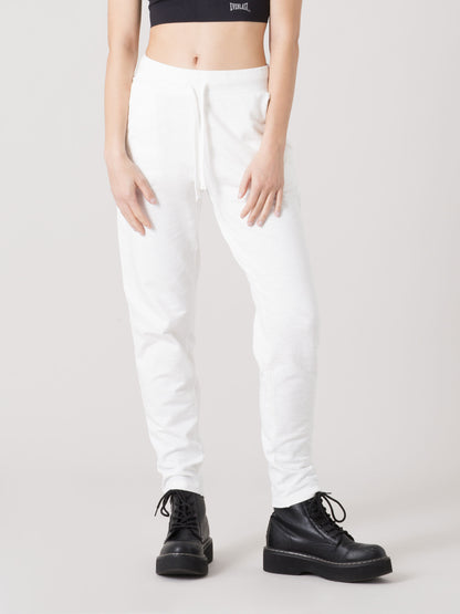 PANTALONE DONNA EVERLAST IN FELPA SLUB NON GARZATA CON COULISSE