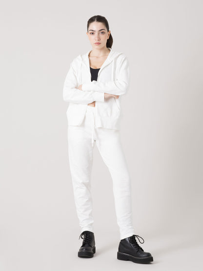 PANTALONE DONNA EVERLAST IN FELPA SLUB NON GARZATA CON COULISSE