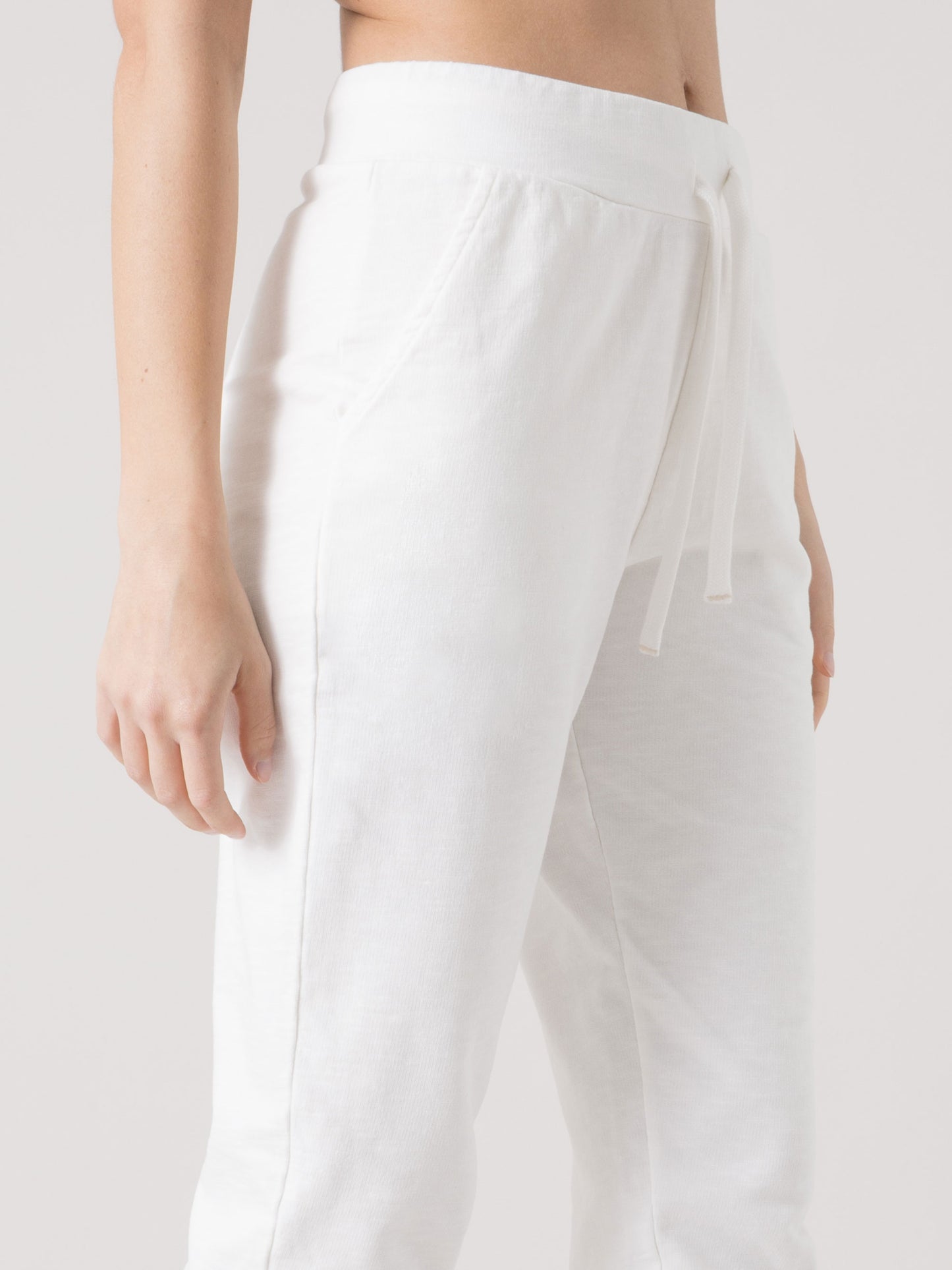 PANTALONE DONNA EVERLAST IN FELPA SLUB NON GARZATA CON COULISSE