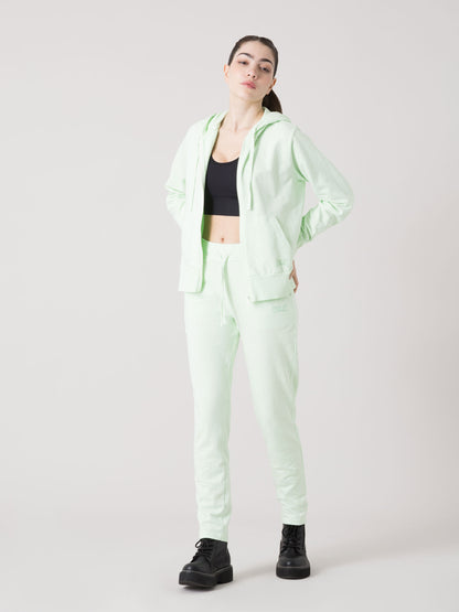PANTALONE DONNA EVERLAST IN FELPA SLUB NON GARZATA CON COULISSE