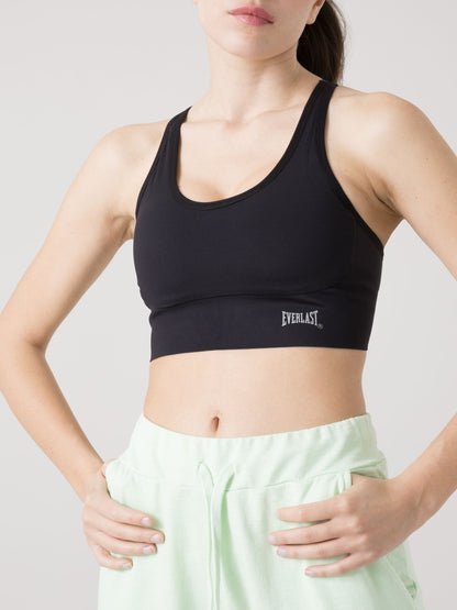 PANTALONE DONNA EVERLAST IN FELPA SLUB NON GARZATA CON COULISSE