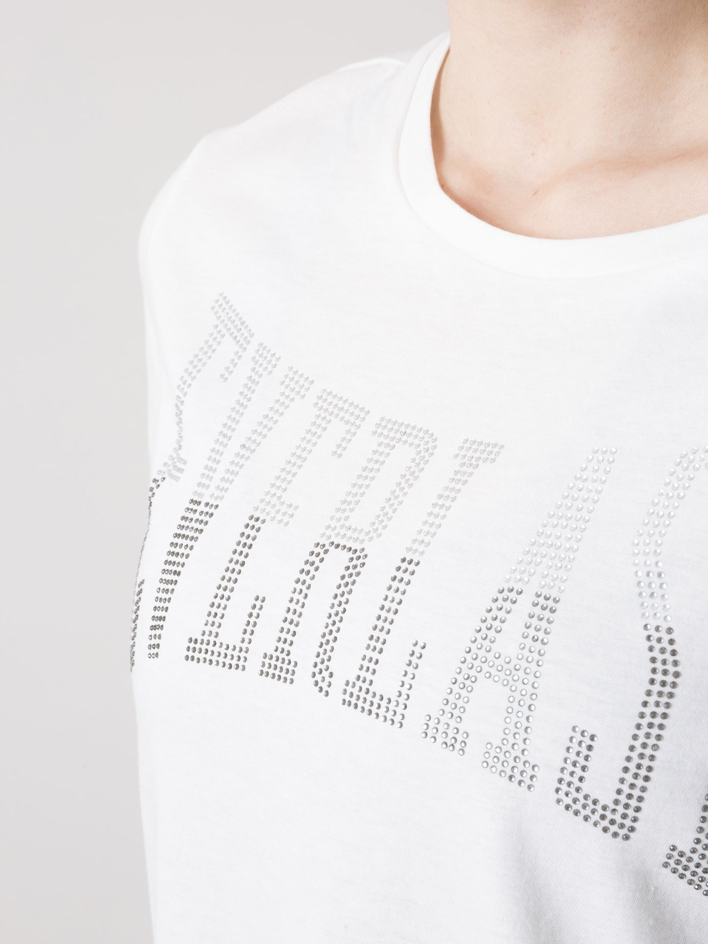 T-SHIRT DONNA EVERLAST LOGO IN STRASS A MANICA CORTA