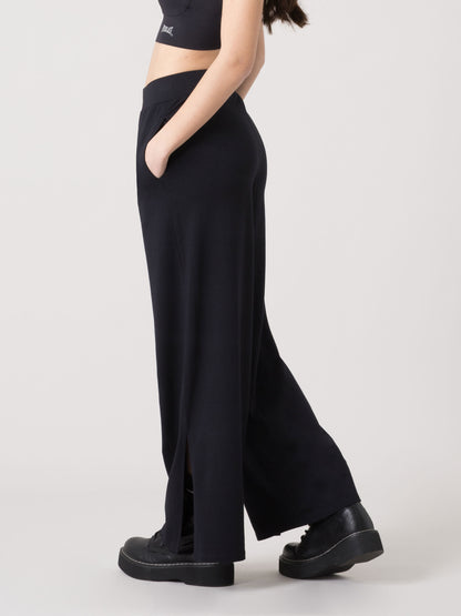 PANTALONI DONNA EVERLAST WIDE LEG SPORTIVI CON TASCHE