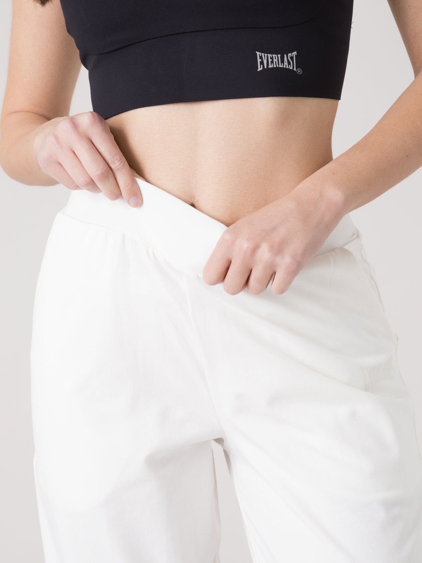 PANTALONE JOGGER DONNA EVERLAST IN JERSEY STRETCH DI COTONE MODAL CON FASCIA ELASTICA