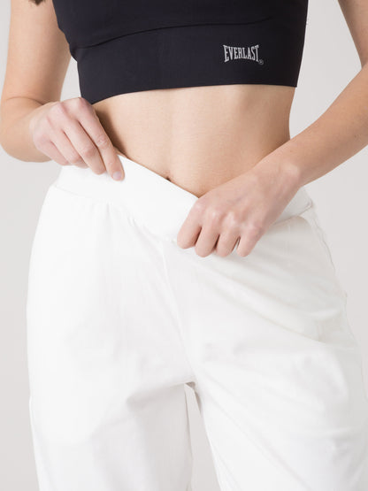 PANTALONE JOGGER DONNA EVERLAST IN JERSEY STRETCH DI COTONE MODAL CON FASCIA ELASTICA