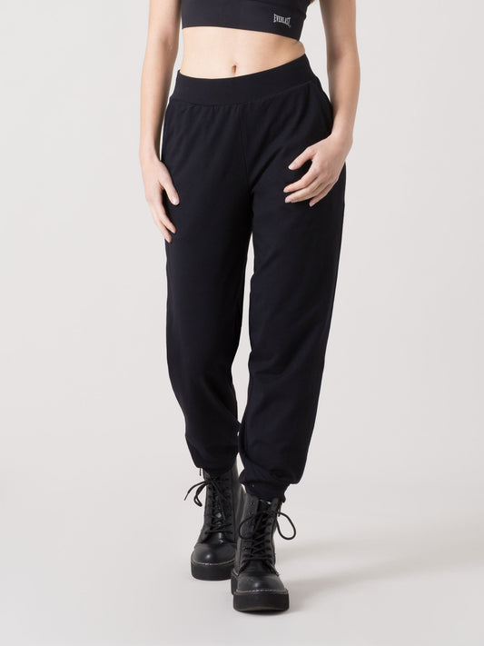 PANTALONE JOGGER DONNA EVERLAST IN JERSEY STRETCH DI COTONE MODAL CON FASCIA ELASTICA