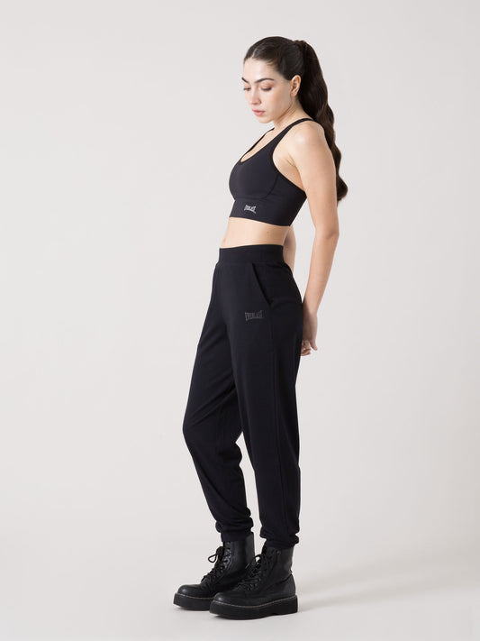 PANTALONE JOGGER DONNA EVERLAST IN JERSEY STRETCH DI COTONE MODAL CON FASCIA ELASTICA