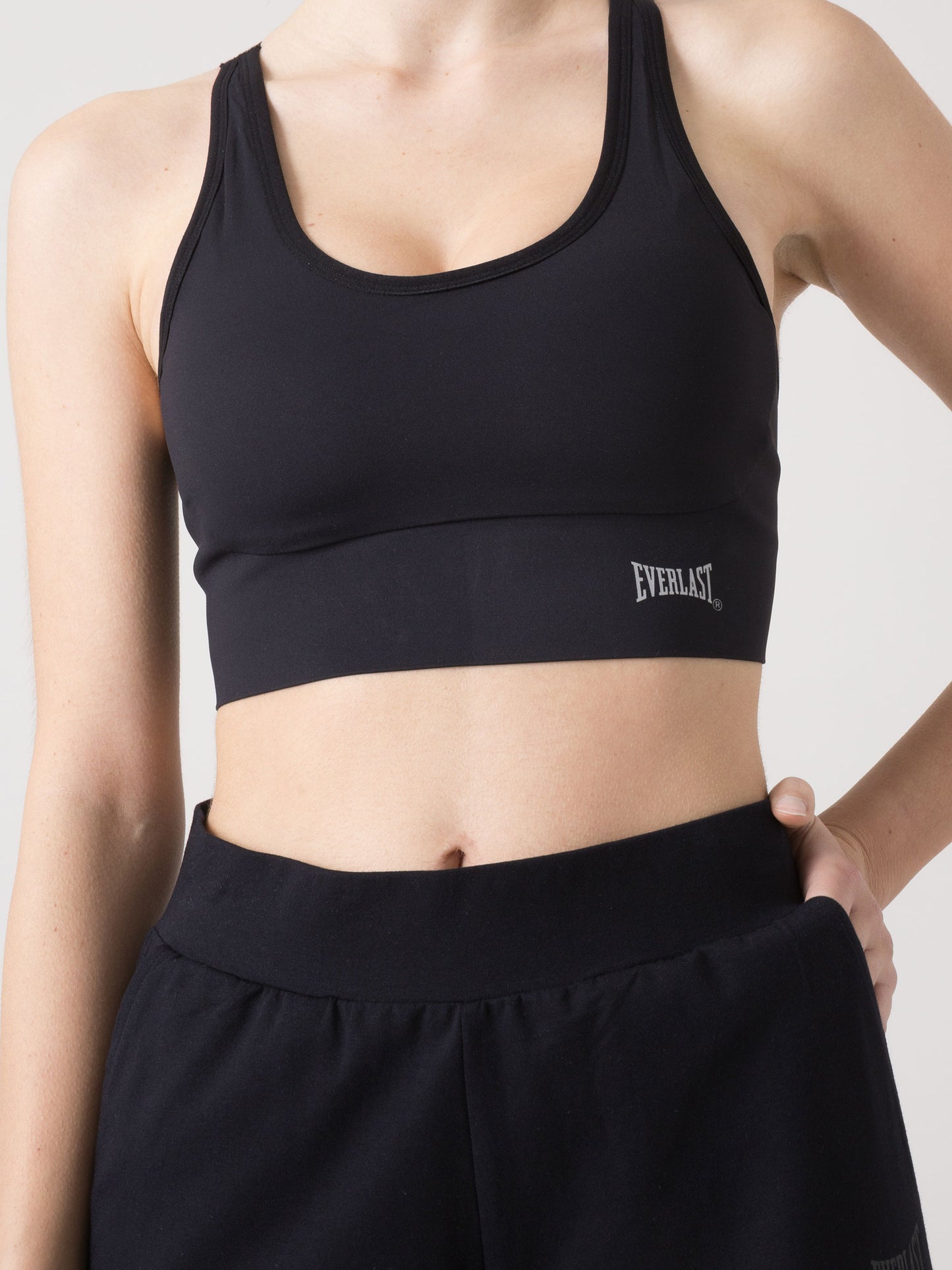 PANTALONE JOGGER DONNA EVERLAST IN JERSEY STRETCH DI COTONE MODAL CON FASCIA ELASTICA