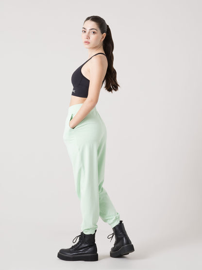 PANTALONE JOGGER DONNA EVERLAST IN JERSEY STRETCH DI COTONE MODAL CON FASCIA ELASTICA