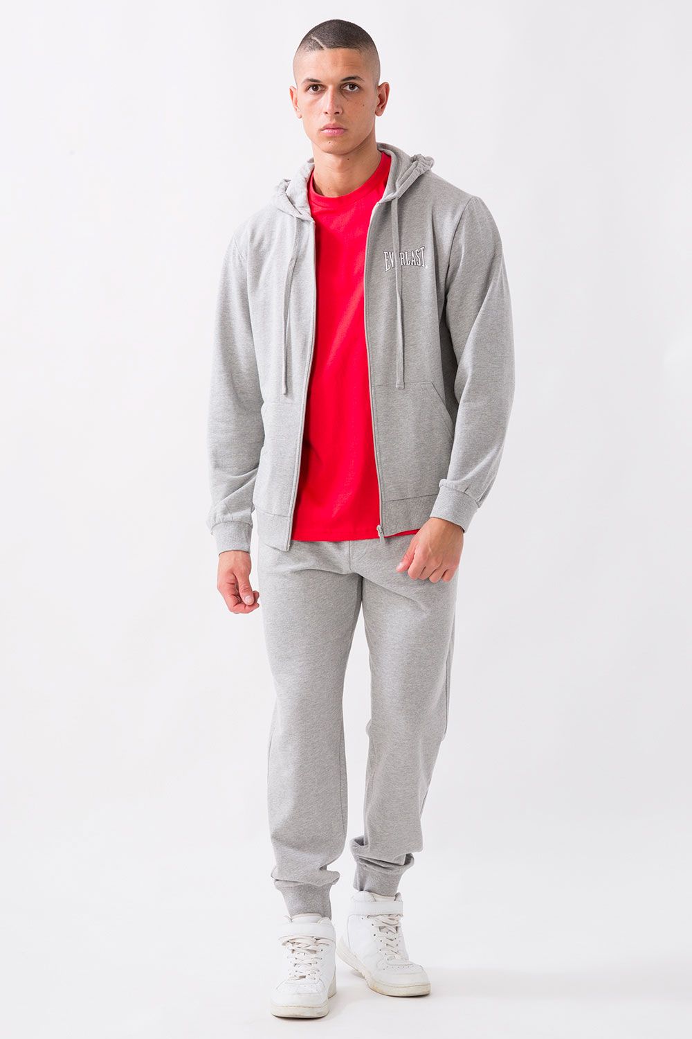 FELPA FULL ZIP CON CAPPUCCIO