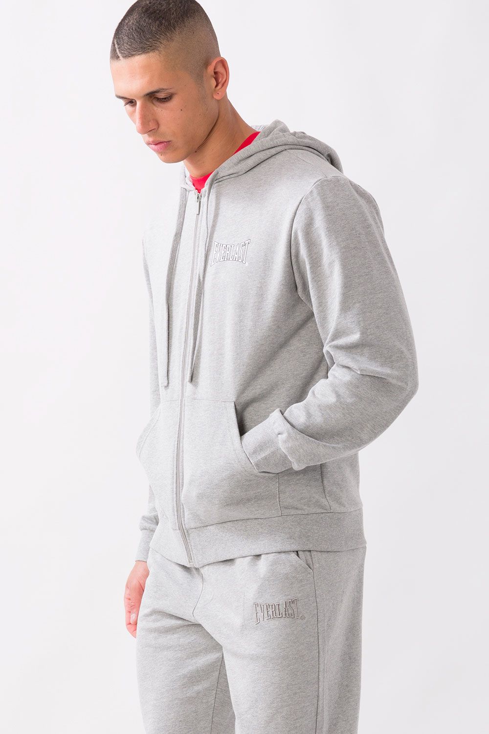 FELPA FULL ZIP CON CAPPUCCIO