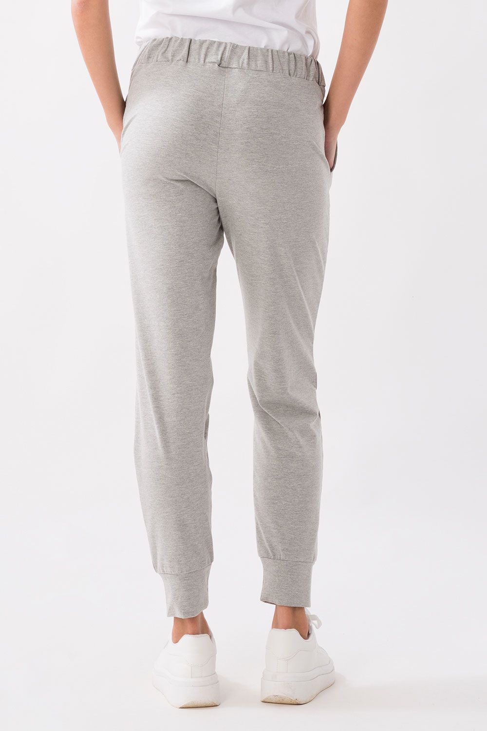 PANTALONE ESSENZIALE IN JERSEY STRETCH