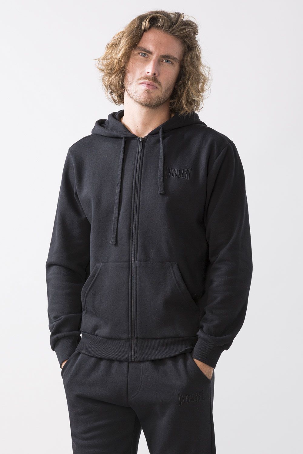 FELPA FULL ZIP CON CAPPUCCIO